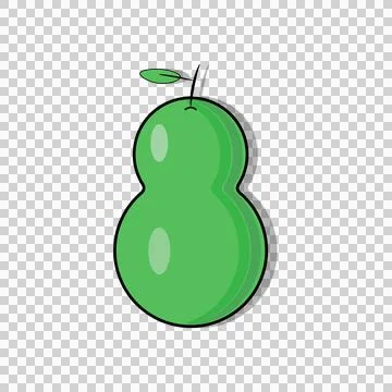 Guava. green icon design vector illustration Illustrazione stock
