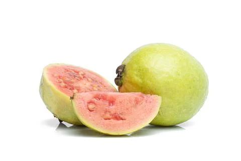 Guava isolated on white background. 스톡 사진
