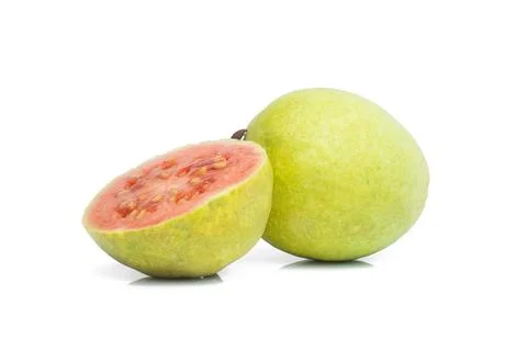 Guava isolated on white background. Stock Photos