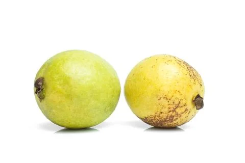 Guava isolated on white background. Stock Photos