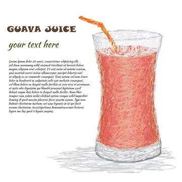 Guava juice Stock Illustration
