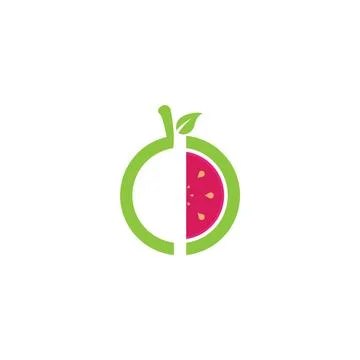 Guava logo template Stock Illustration