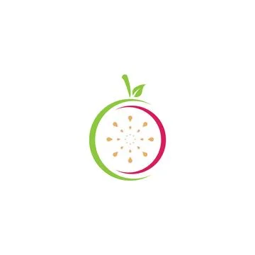 Guava logo template Stock Illustration