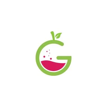 Guava logo template 스톡 일러스트