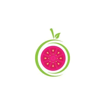 Guava logo template Stock Illustration