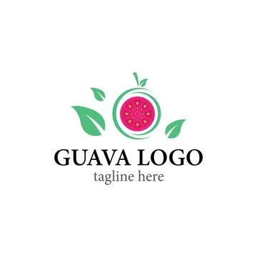Guava logo template Stock Illustration