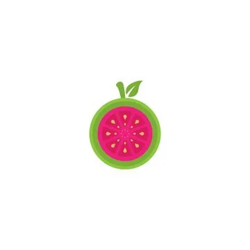 Guava logo template Stock Illustration
