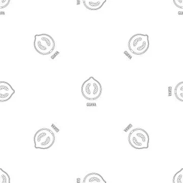 Guava pattern seamless vector Illustrazione stock