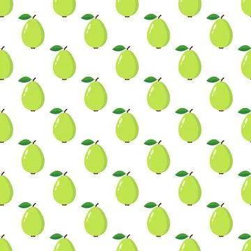 Guava seamless pattern vector print. Stock Illustration