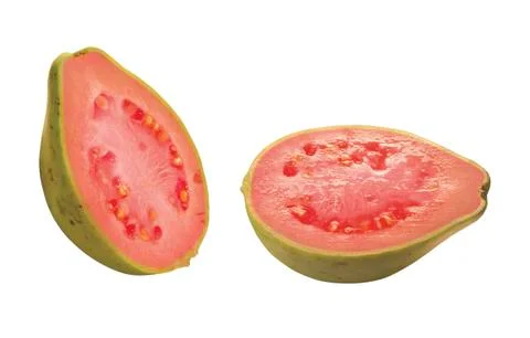 Guava slice isolated Stock Photos