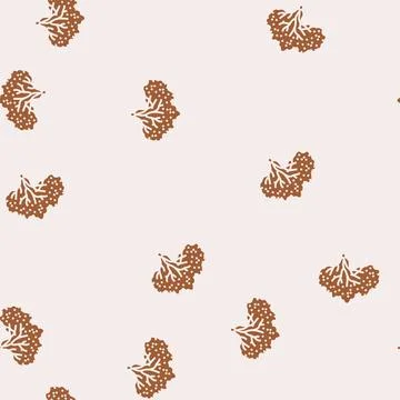 Guava tree jungle amazon glyph seamless pattern Stock Illustration