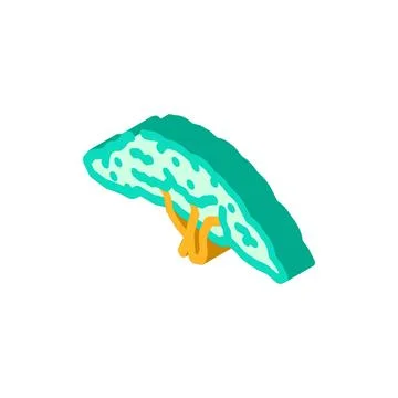Guava tree jungle amazon isometric icon vector illustration Illustrazione stock