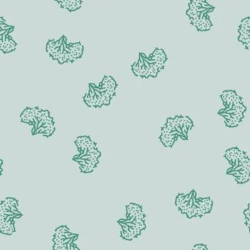 Guava tree jungle amazon line seamless pattern Stock Illustration