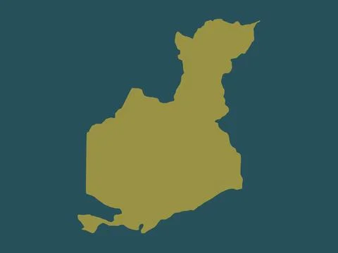 Guayama, Puerto Rico. Solid color shape 库存插图
