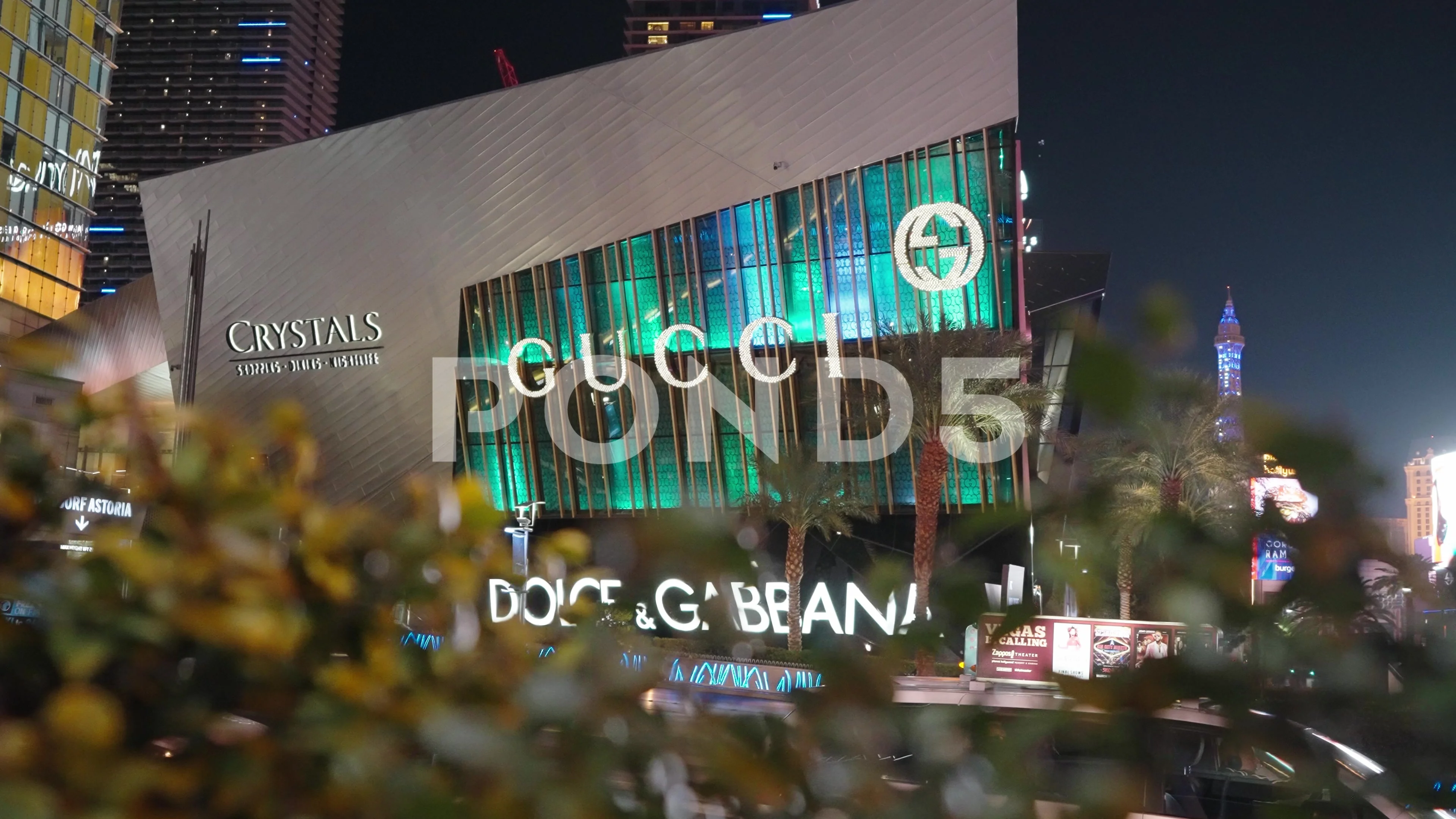Crystals Shopping Mall with Gucci Store in Las Vegas - LAS VEGAS