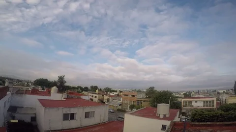 Gud Clouds Skyline Stock Footage