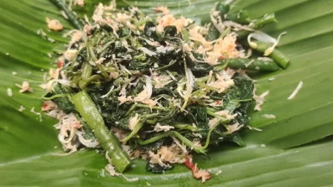 Gudangan A Traditional Dish from Java, Indonesia Stock Footage 295090813