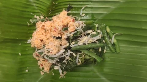 Gudangan A Traditional Dish from Java, Indonesia Stock Footage 295090815