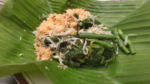 Gudangan A Traditional Dish from Java, Indonesia Stock Footage 295090856