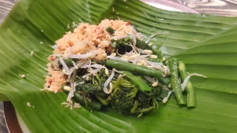 Gudangan A Traditional Dish from Java, Indonesia Stock Footage 295090861