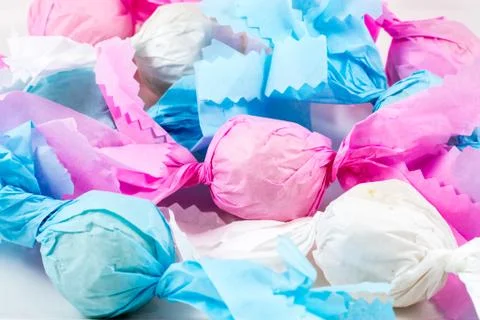 Gueffus or Sospiri, typical sweets of Sardinia, Italy Stock Photos