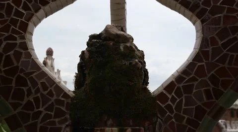 Guell Park in Barcelona Stock Footage 66512708