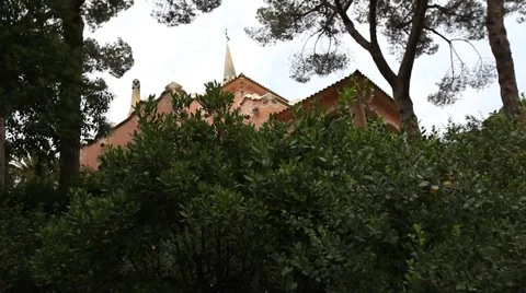 Guell Park in Barcelona Stock Footage 66512836