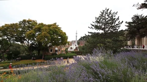 Guell Park in Barcelona Stock Footage 66512852