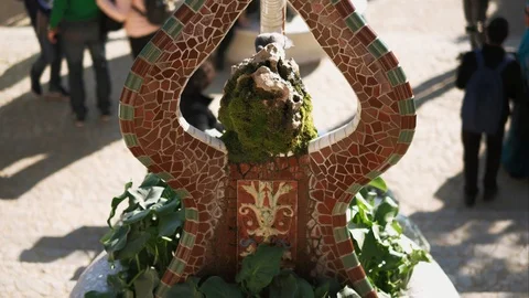 Guell Park, Barcelona Stock Footage 124708027