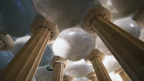 Guell Park, Barcelona Stock Footage 124708890