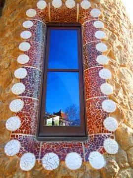 Guell window Foto stock