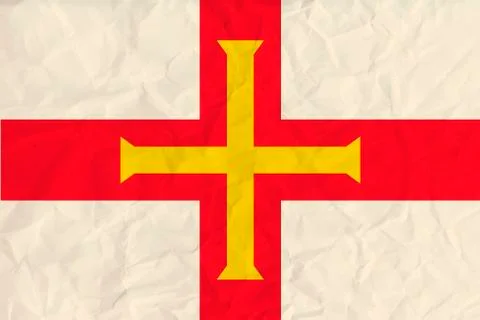 Guernsey paper  flag Illustrazione stock