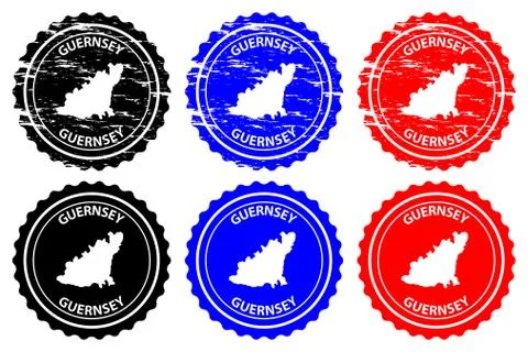 Guernsey rubber stamp Stock Illustration