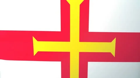 Guernsey Waving Flag Stock Footage 10761949