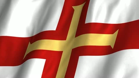 Guernsey Waving Flag Stock Footage 12278880