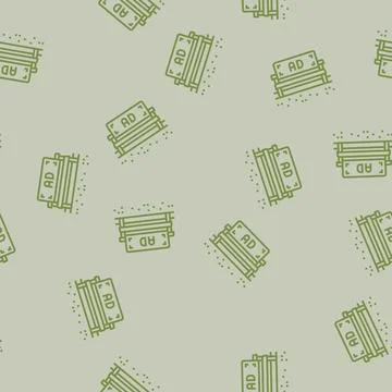 Guerrilla advertising line seamless pattern Stockillustratie