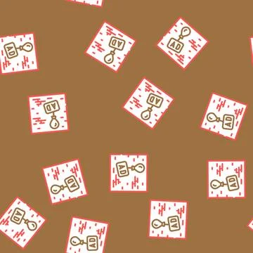 Guerrilla advertising vector seamless pattern Illustrazione stock