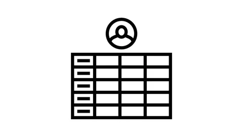 Guerrilla testing ux ui design line icon animation Stock Footage 326129734