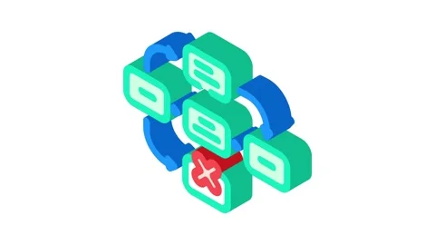 Guerrilla testing ux ui design isometric icon animation Stock Footage 327286534