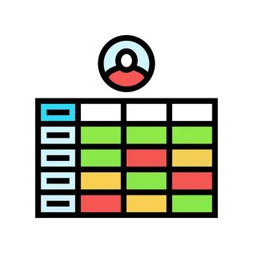 Guerrilla testing ux ui design color icon vector illustration Illustrazione stock