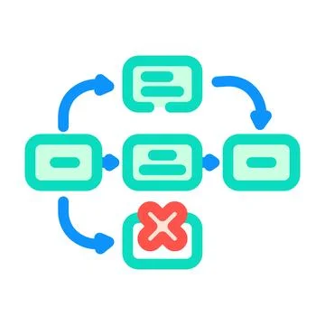 Guerrilla testing ux ui design color icon vector illustration Illustrazione stock