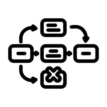 Guerrilla testing ux ui design line icon vector illustration イラスト素材
