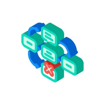 Guerrilla testing ux ui design isometric icon vector illustration イラスト素材