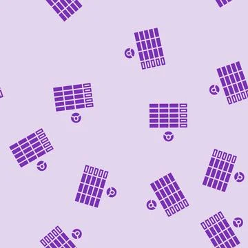 Guerrilla testing ux ui design glyph seamless pattern Stock Illustration