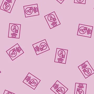 Guerrilla testing ux ui design line vector seamless pattern イラスト素材