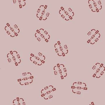 Guerrilla testing ux ui design glyph vector seamless pattern Illustrazione stock