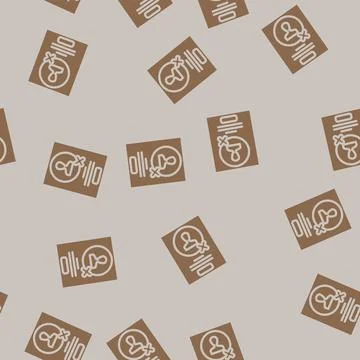 Guerrilla testing ux ui design glyph vector seamless pattern イラスト素材