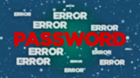 Guessing Red Password - Code Braking Gets Access Data -  Security breach Stock Footage 117704148