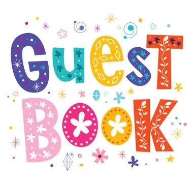Guest book Illustrazione stock
