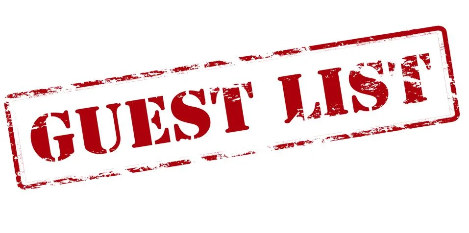 Guest list Stock Illustration